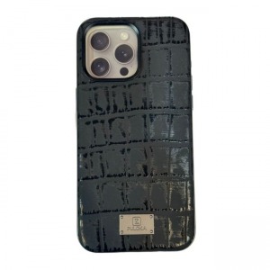 iPhone 15 Pro Max için  Leather Croco Kılıf